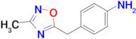 4-((3-Methyl-1,2,4-oxadiazol-5-yl)methyl)aniline