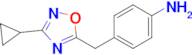 4-((3-Cyclopropyl-1,2,4-oxadiazol-5-yl)methyl)aniline