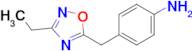4-((3-Ethyl-1,2,4-oxadiazol-5-yl)methyl)aniline