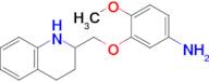 4-Methoxy-3-((1,2,3,4-tetrahydroquinolin-2-yl)methoxy)aniline