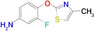 3-Fluoro-4-((4-methylthiazol-2-yl)oxy)aniline