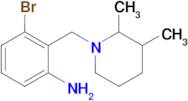 3-Bromo-2-((2,3-dimethylpiperidin-1-yl)methyl)aniline