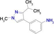 3-(3-Isopropyl-1-methyl-1h-pyrazol-4-yl)aniline