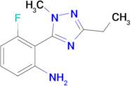 2-(3-Ethyl-1-methyl-1h-1,2,4-triazol-5-yl)-3-fluoroaniline