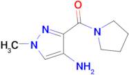 (4-Amino-1-methyl-1h-pyrazol-3-yl)(pyrrolidin-1-yl)methanone