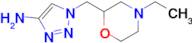 1-((4-Ethylmorpholin-2-yl)methyl)-1h-1,2,3-triazol-4-amine