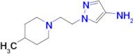 1-(2-(4-Methylpiperidin-1-yl)ethyl)-1h-pyrazol-4-amine