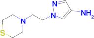 1-(2-Thiomorpholinoethyl)-1h-pyrazol-4-amine