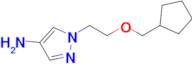 1-(2-(Cyclopentylmethoxy)ethyl)-1h-pyrazol-4-amine