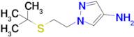 1-(2-(Tert-butylthio)ethyl)-1h-pyrazol-4-amine