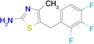 4-Methyl-5-(2,3,4-trifluorobenzyl)thiazol-2-amine