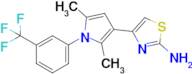 4-(2,5-Dimethyl-1-(3-(trifluoromethyl)phenyl)-1h-pyrrol-3-yl)thiazol-2-amine