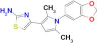 4-(1-(Benzo[d][1,3]dioxol-5-yl)-2,5-dimethyl-1h-pyrrol-3-yl)thiazol-2-amine