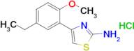 4-(5-Ethyl-2-methoxyphenyl)thiazol-2-amine hydrochloride