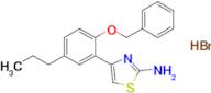 4-(2-(Benzyloxy)-5-propylphenyl)thiazol-2-amine hydrobromide