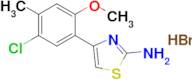 4-(5-Chloro-2-methoxy-4-methylphenyl)thiazol-2-amine hydrobromide