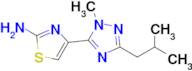 4-(3-Isobutyl-1-methyl-1h-1,2,4-triazol-5-yl)thiazol-2-amine