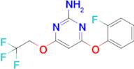 4-(2-Fluorophenoxy)-6-(2,2,2-trifluoroethoxy)pyrimidin-2-amine