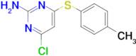 4-Chloro-6-(p-tolylthio)pyrimidin-2-amine