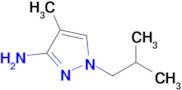 1-Isobutyl-4-methyl-1h-pyrazol-3-amine