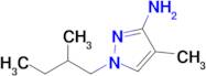 4-Methyl-1-(2-methylbutyl)-1h-pyrazol-3-amine