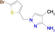 1-((5-Bromothiophen-2-yl)methyl)-4-methyl-1h-pyrazol-3-amine