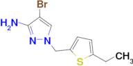 4-Bromo-1-((5-ethylthiophen-2-yl)methyl)-1h-pyrazol-3-amine