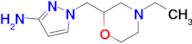 1-((4-Ethylmorpholin-2-yl)methyl)-1h-pyrazol-3-amine