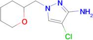 4-Chloro-1-((tetrahydro-2h-pyran-2-yl)methyl)-1h-pyrazol-3-amine