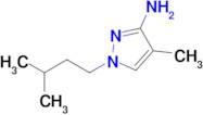 1-Isopentyl-4-methyl-1h-pyrazol-3-amine