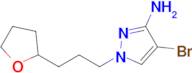 4-Bromo-1-(3-(tetrahydrofuran-2-yl)propyl)-1h-pyrazol-3-amine