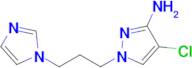 1-(3-(1h-Imidazol-1-yl)propyl)-4-chloro-1h-pyrazol-3-amine