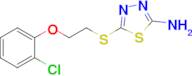 5-((2-(2-Chlorophenoxy)ethyl)thio)-1,3,4-thiadiazol-2-amine