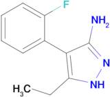 5-Ethyl-4-(2-fluorophenyl)-1h-pyrazol-3-amine