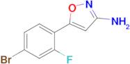 5-(4-Bromo-2-fluorophenyl)isoxazol-3-amine