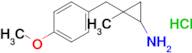 2-(4-Methoxybenzyl)-2-methylcyclopropan-1-amine hydrochloride