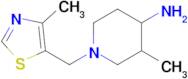 3-Methyl-1-((4-methylthiazol-5-yl)methyl)piperidin-4-amine