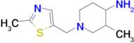 3-Methyl-1-((2-methylthiazol-5-yl)methyl)piperidin-4-amine