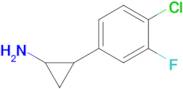 2-(4-Chloro-3-fluorophenyl)cyclopropan-1-amine