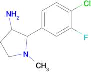 2-(4-Chloro-3-fluorophenyl)-1-methylpyrrolidin-3-amine