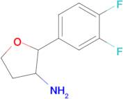 2-(3,4-Difluorophenyl)tetrahydrofuran-3-amine