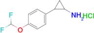 2-(4-(Difluoromethoxy)phenyl)cyclopropan-1-amine hydrochloride