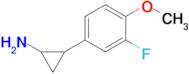 2-(3-Fluoro-4-methoxyphenyl)cyclopropan-1-amine