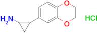 2-(2,3-Dihydrobenzo[b][1,4]dioxin-6-yl)cyclopropan-1-amine hydrochloride
