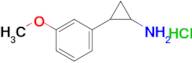 2-(3-Methoxyphenyl)cyclopropan-1-amine hydrochloride