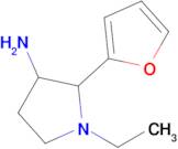 1-Ethyl-2-(furan-2-yl)pyrrolidin-3-amine