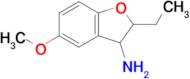 2-Ethyl-5-methoxy-2,3-dihydrobenzofuran-3-amine