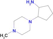 2-(4-Methylpiperazin-1-yl)cyclopentan-1-amine