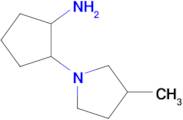 2-(3-Methylpyrrolidin-1-yl)cyclopentan-1-amine