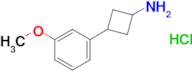 3-(3-Methoxyphenyl)cyclobutan-1-amine hydrochloride